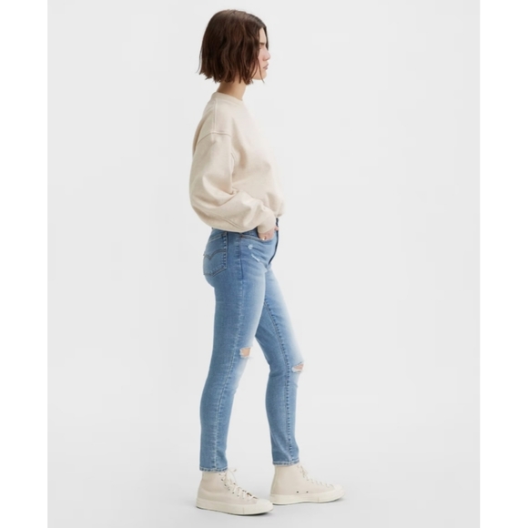 721 HIGH RISE SKINNY WOMEN'S JEANS light wash Size 25 - Picture 9 of 10